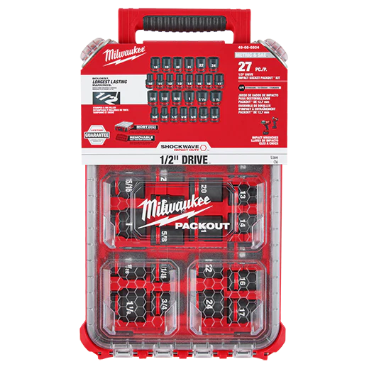 Milwaukee 1/2" Drive Impact Socket Set Metric/SAE 49-66-6804