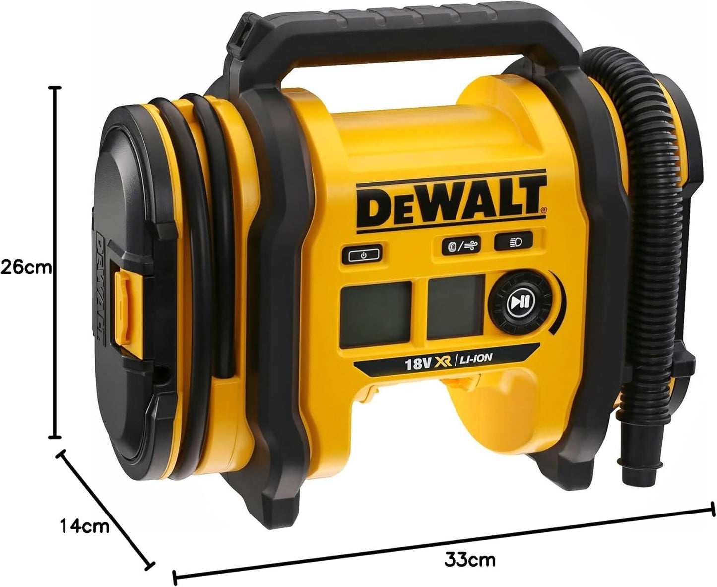 DeWALT 18V XR Cordless Air Inflator DCC018N-XJ - SKIN ONLY