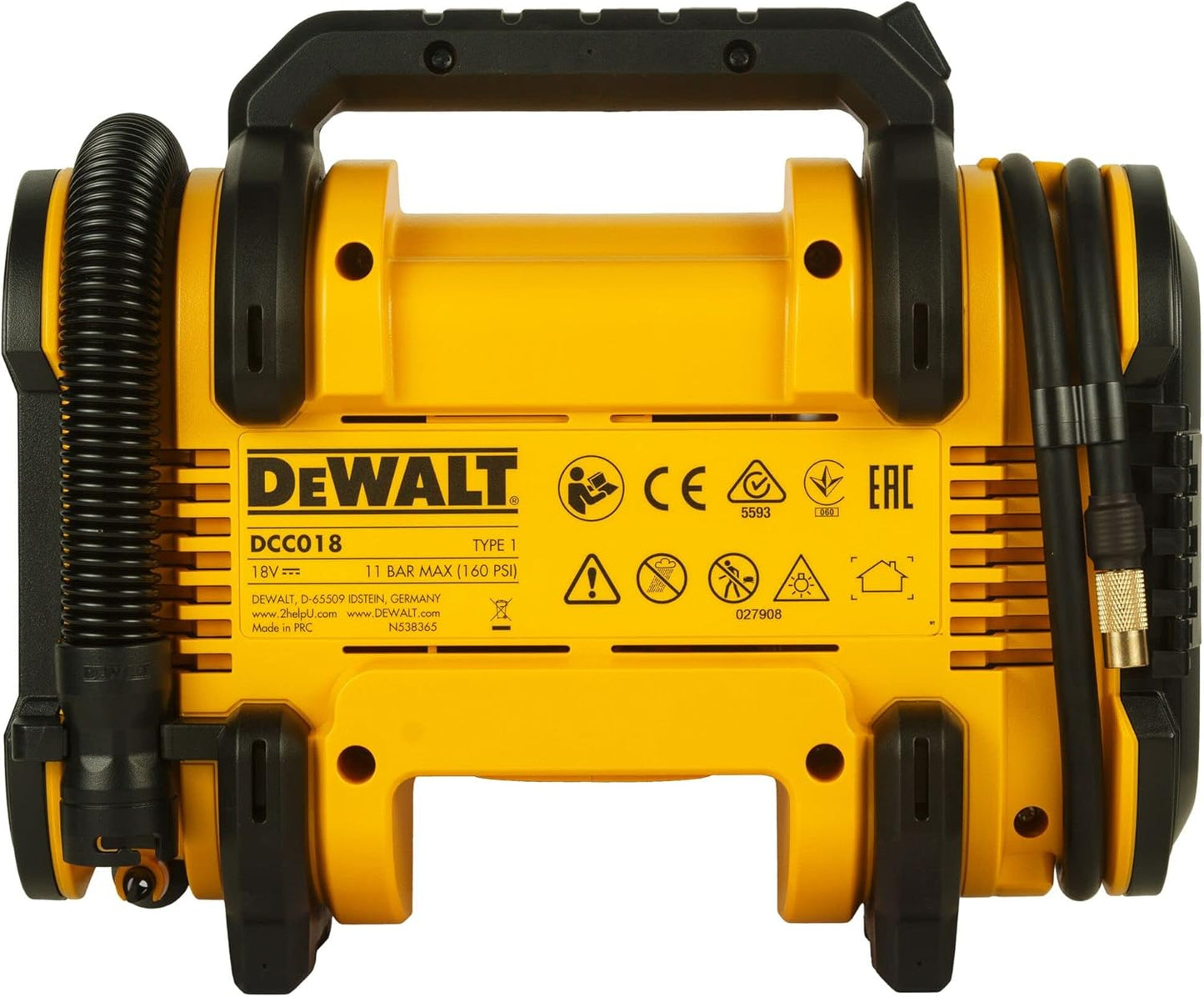 DeWALT 18V XR Cordless Air Inflator DCC018N-XJ - SKIN ONLY
