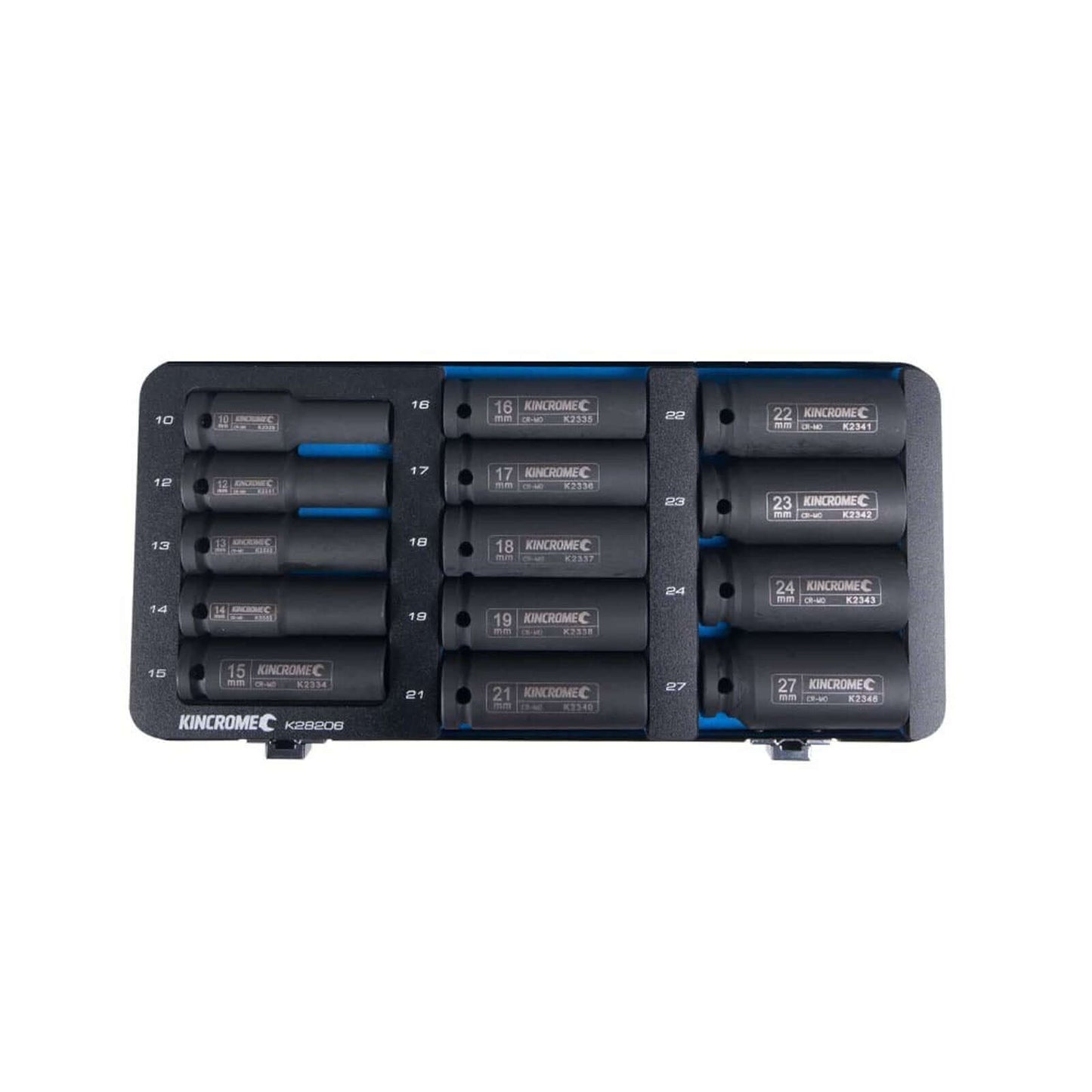 Kincrome Deep 1/2" Drive Metric Impact Socket Set 14 Piece