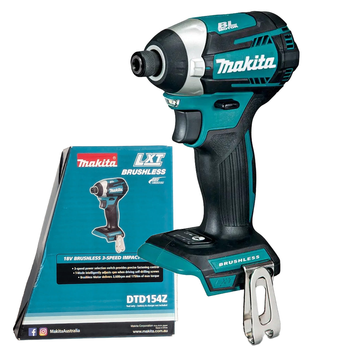 Makita 18V 4.0ah Brushless Impact Driver DTD154Z - KIT