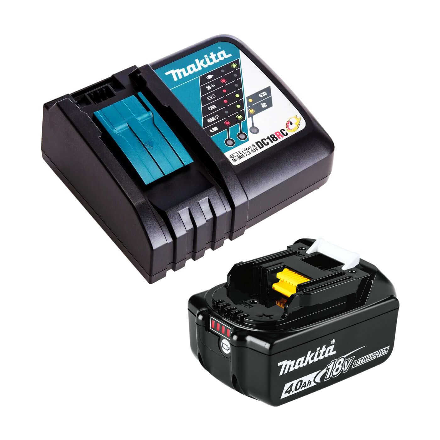 Makita 18V 4.0Ah LXT Battery & Rapid Charger Power Kit 197988-4