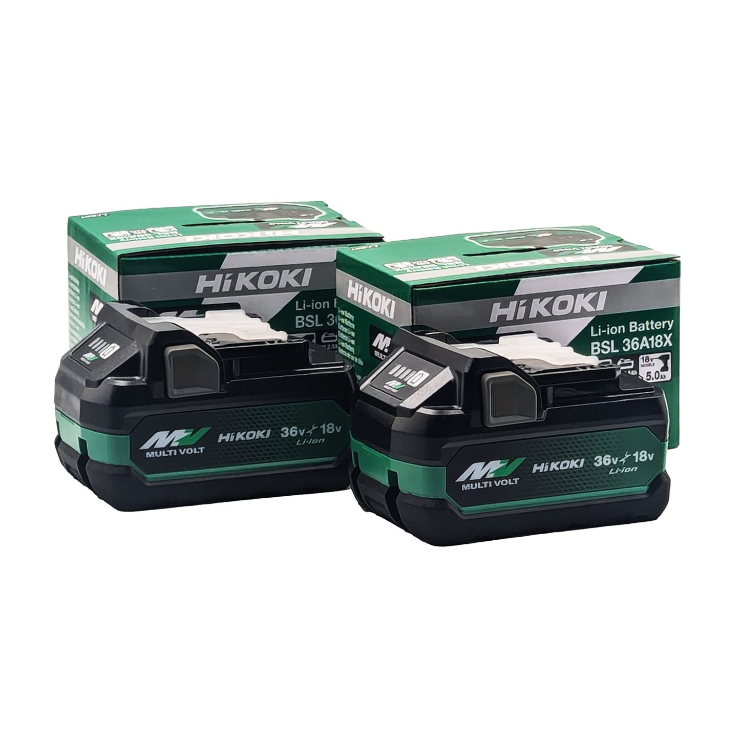 HiKOKI 18V/36V MultiVolt 5.0Ah Battery Twin Pack BSL36A18(TWN)