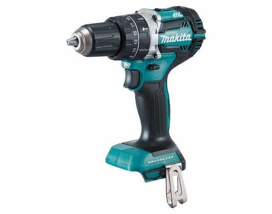 Makita 18V 4.0Ah Brushless Hammer Driver Drill DHP484 - KIT showcasing its compact design and efficient brushless motor.