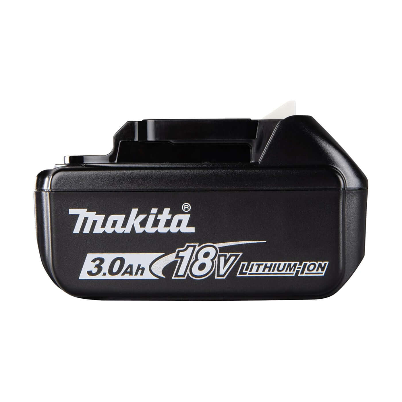 Makita 18V 3.0Ah LXT Lithium-Ion Battery with Fuel Gauge BL1830B side view