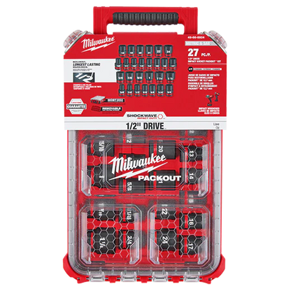 Milwaukee 1/2" Drive Impact Socket Set Metric/SAE 49-66-6804