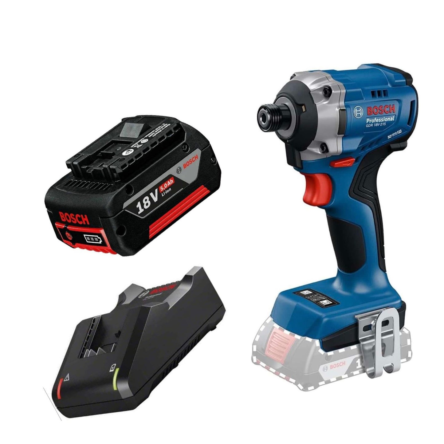 Bosch 18V Professional Brushless Cordless Impact Driver GDR 18V-215 - KIT