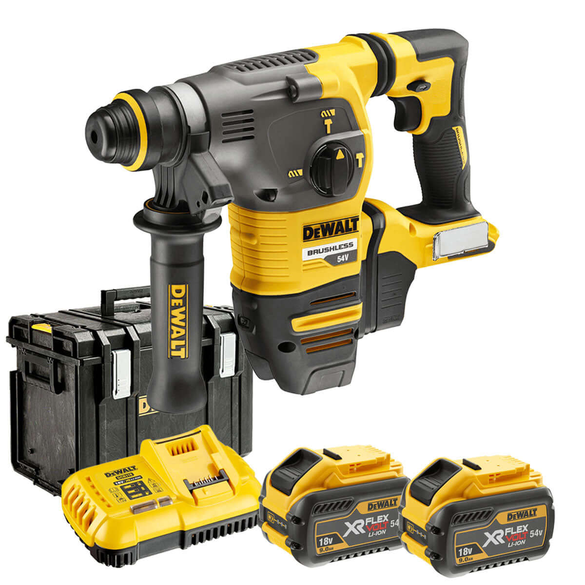 DeWALT 54V FLEXVOLT SDS Rotary Hammer Drill - DCH333X2-XE