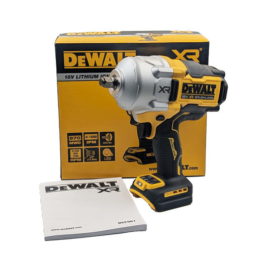 DeWalt 18V XR Brushless High Torque Impact Wrench DCF961N-XJ - SKIN ONLY