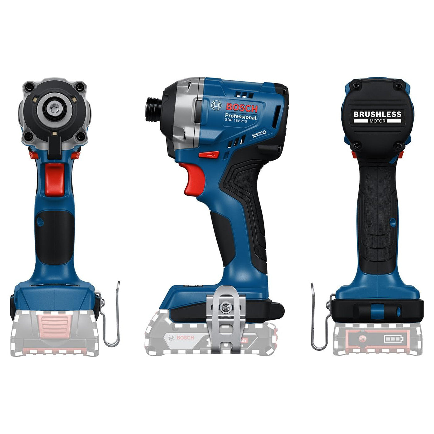 Bosch 18V Brushless Impact Driver GDR 18V-215 - SKIN ONLY