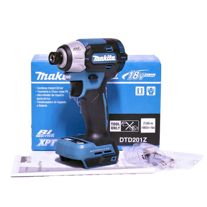 Makita 18V Brushless High Torque Impact Driver DTD201Z - SKIN ONLY