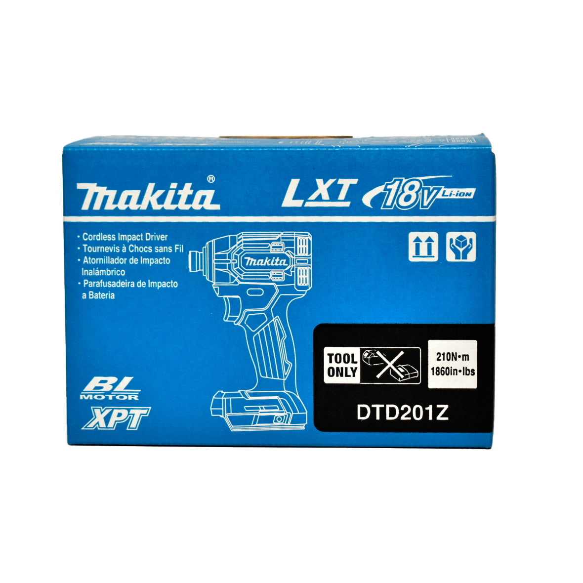 Makita 18V Brushless High Torque Impact Driver DTD201Z - SKIN ONLY