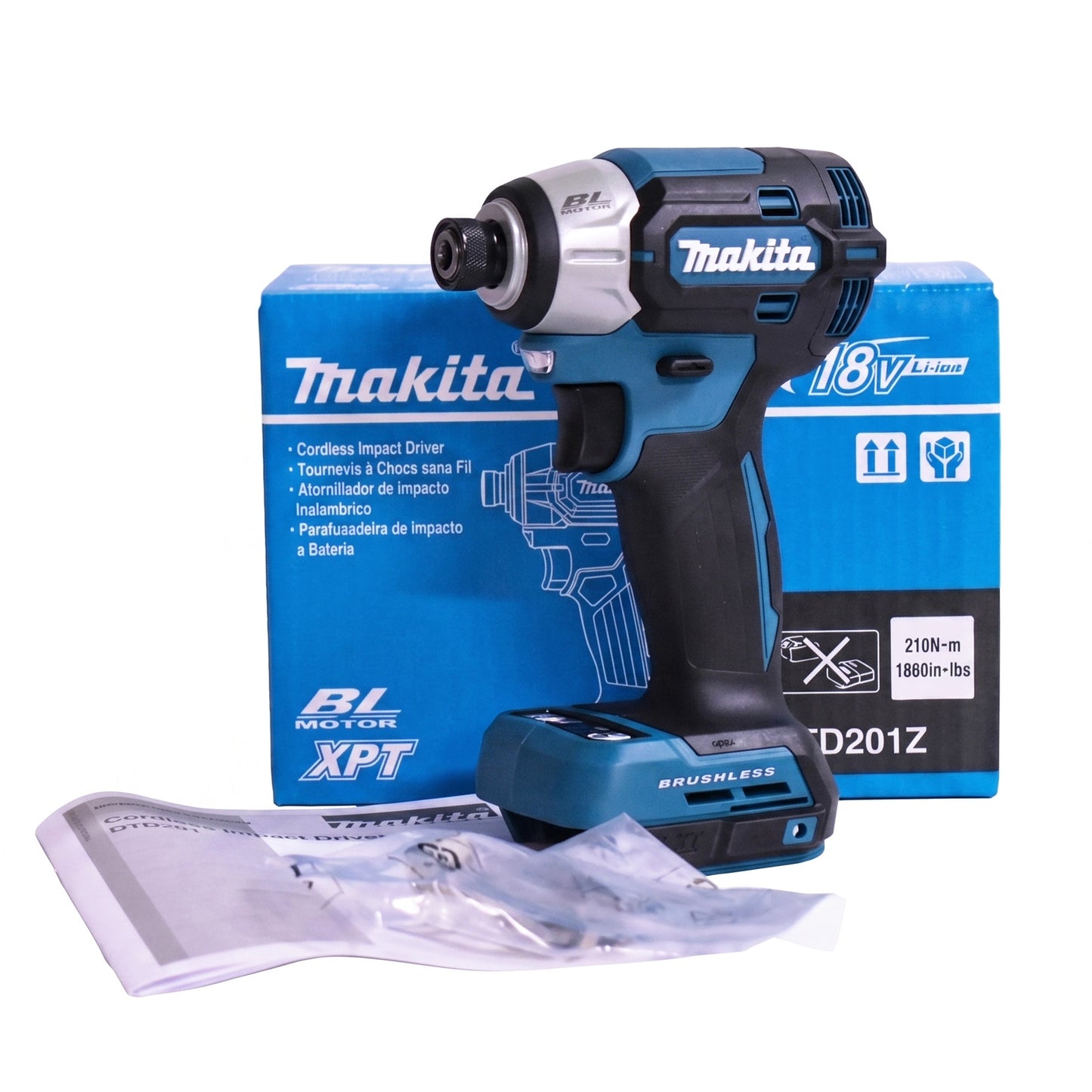 Makita 18V Brushless High Torque Impact Driver DTD201Z - SKIN ONLY