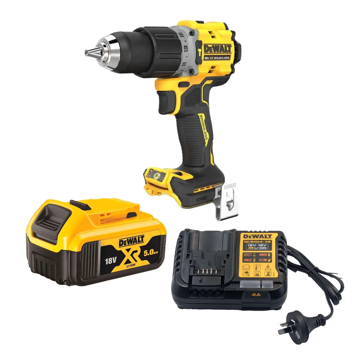DeWALT 18V XR Brushless Compact Hammer Drill Driver Set DCD805N-XJ - KIT
