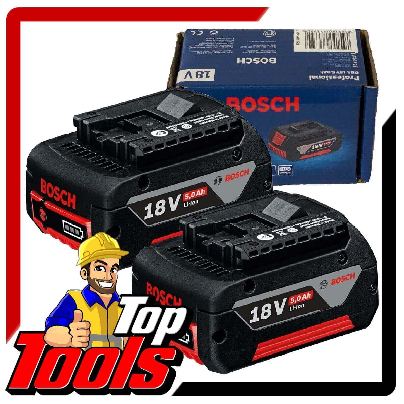 Bosch 18V 5.0Ah Twin Pack Battery - GBA18V Efficiency