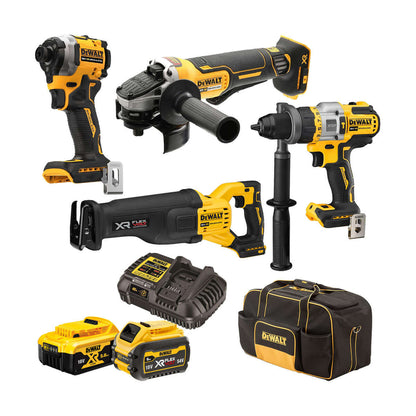 DeWalt 18V XR Kit with FlexVolt 6.0ah - 4 Piece Set