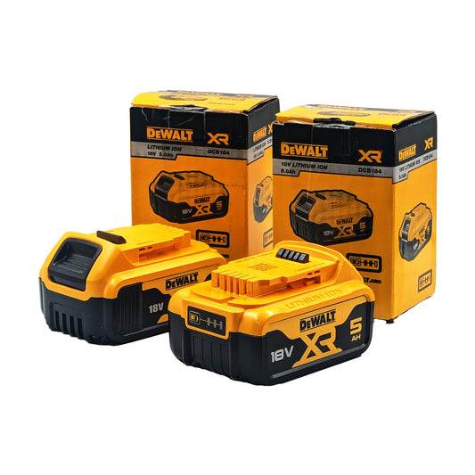 DEWALT 18V XR Li-Ion 5.0Ah Battery Twin Pack - DCB184P2-XJ
