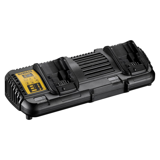 DeWALT 18V/54V Dual Port Charger DCB132-XE - SKIN ONLY with dual charging ports and LED display.
