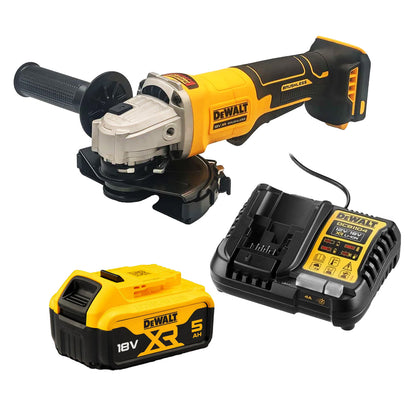 DeWalt 18V 125mm Paddle Switch Angle Grinder DCG408 - KIT