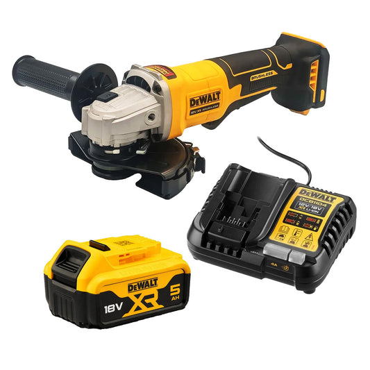 DeWalt 18V 125mm Paddle Switch Angle Grinder DCG408 - KIT