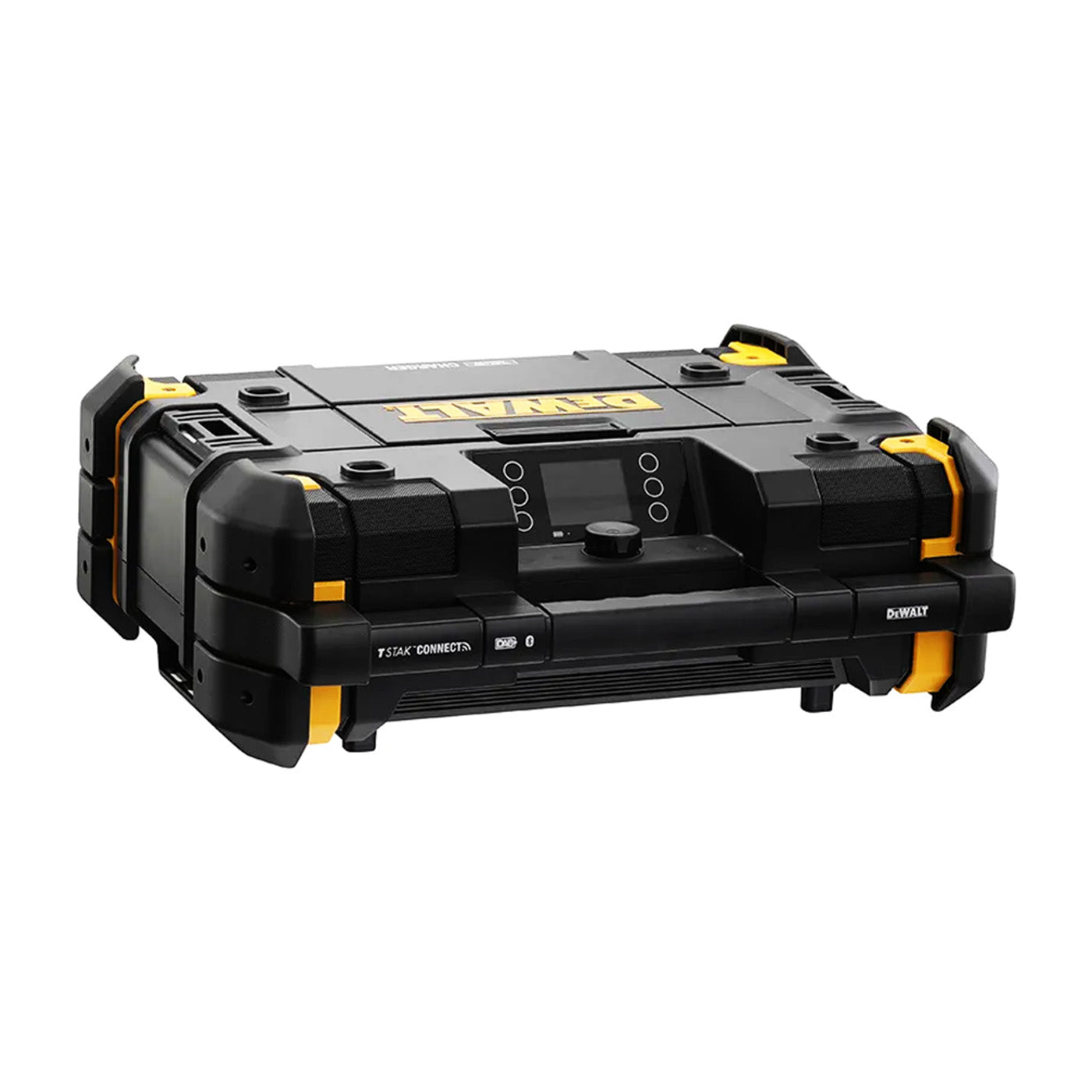 DeWALT 18V TSTAK Radio Charger DWST1-81080 - SKIN ONLY jobsite radio and charger in a rugged design.