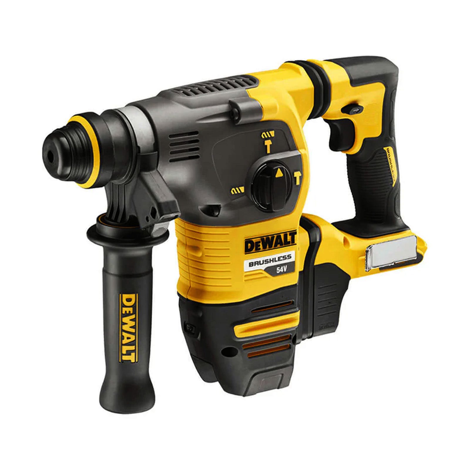 DeWALT 54V SDS-Plus Rotary Hammer DCH333NT-XJ - SKIN ONLY, cordless brushless concrete drill with multiple modes.