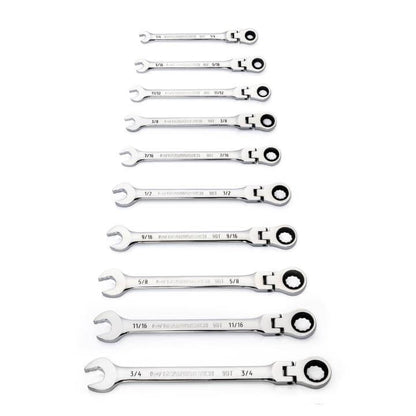 Gearwrench 10-Pc SAE Flex Head Ratchet Set 86758