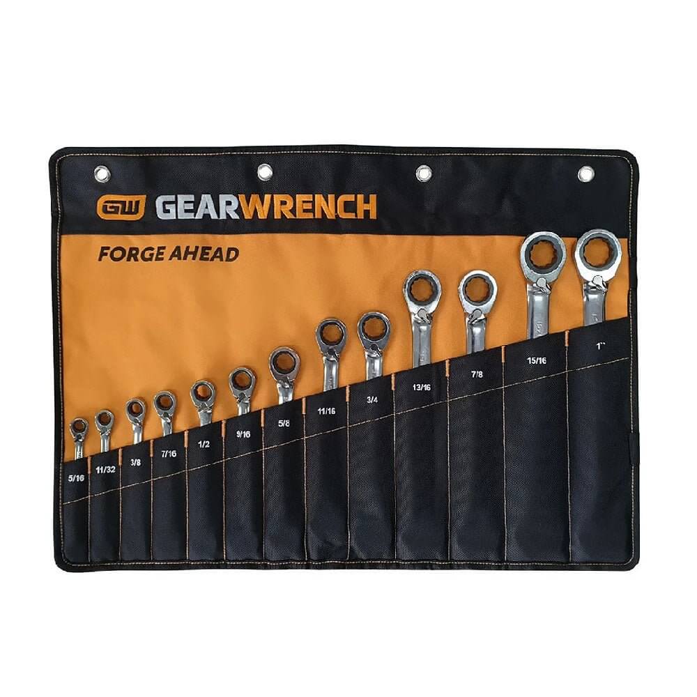 GEARWRENCH 13 Pec Reversible Ratchet Spanners Imperial Wrench Set