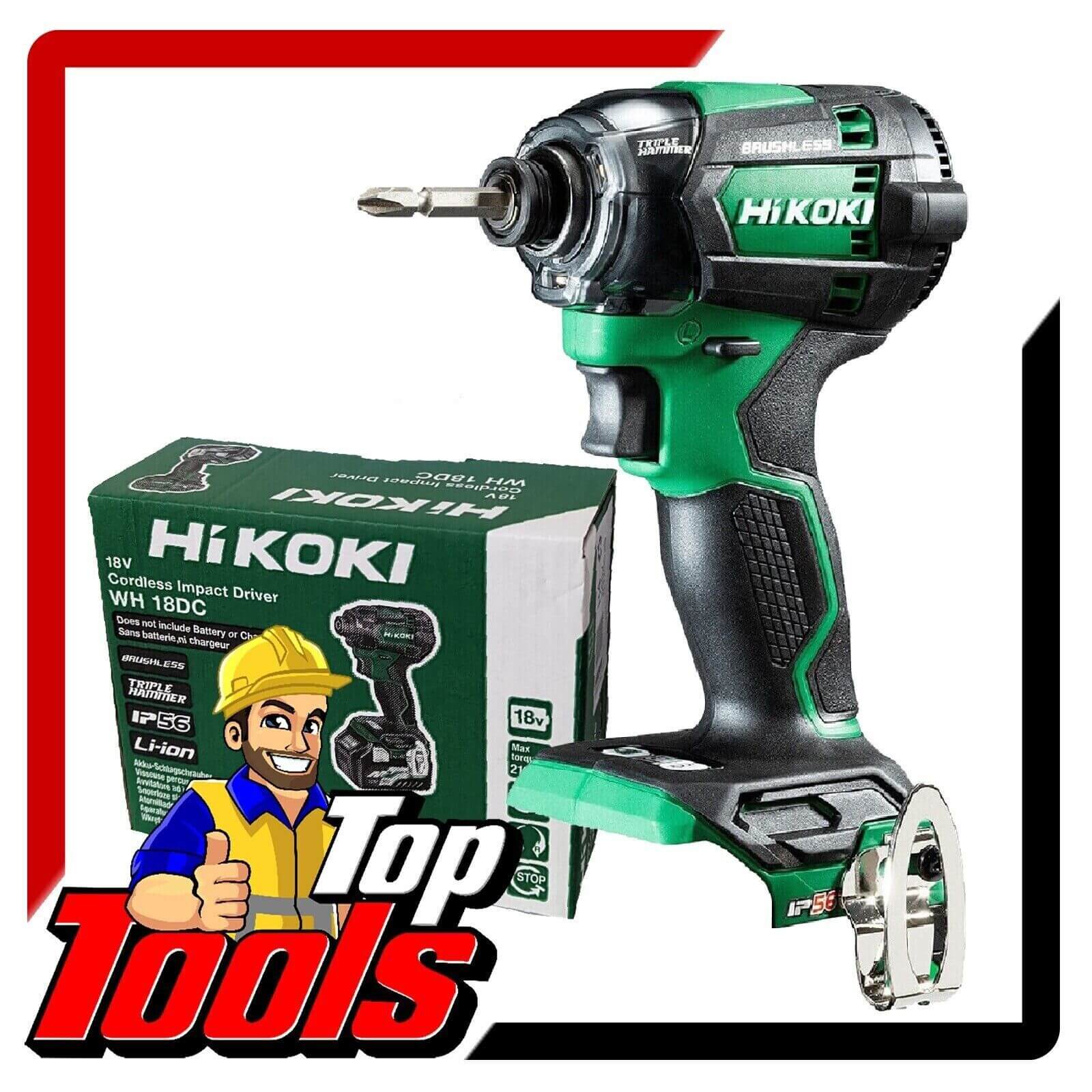 HiKoki 18V Cordless Brushless Impact Driver WH18DC(H4Z)