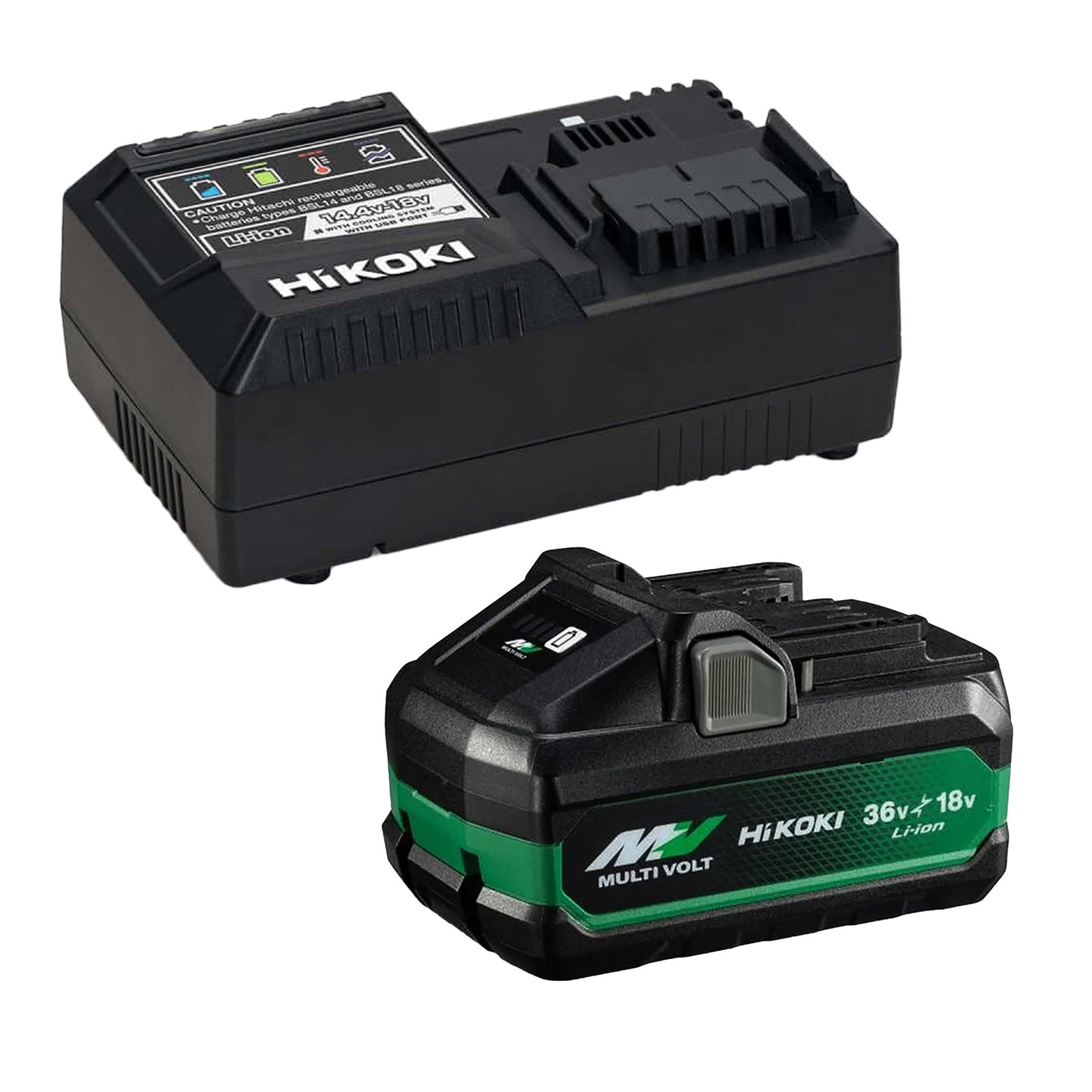 Hikoki 18V/36V 5.0Ah MultiVolt Battery & Charger Kit - UC18YSL3(HJZ)