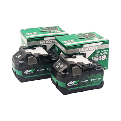 HiKOKI 18V/36V MultiVolt 5.0Ah Battery Twin Pack BSL36A18(TWN)