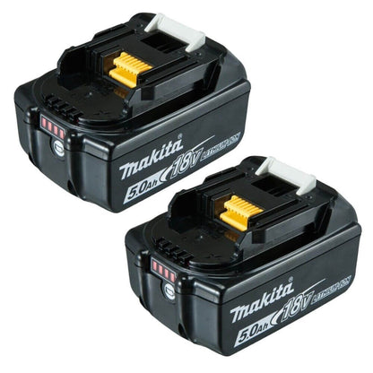 Makita 18V Dual Fast Charger and 5.0ah Battery Combo Set Genuine