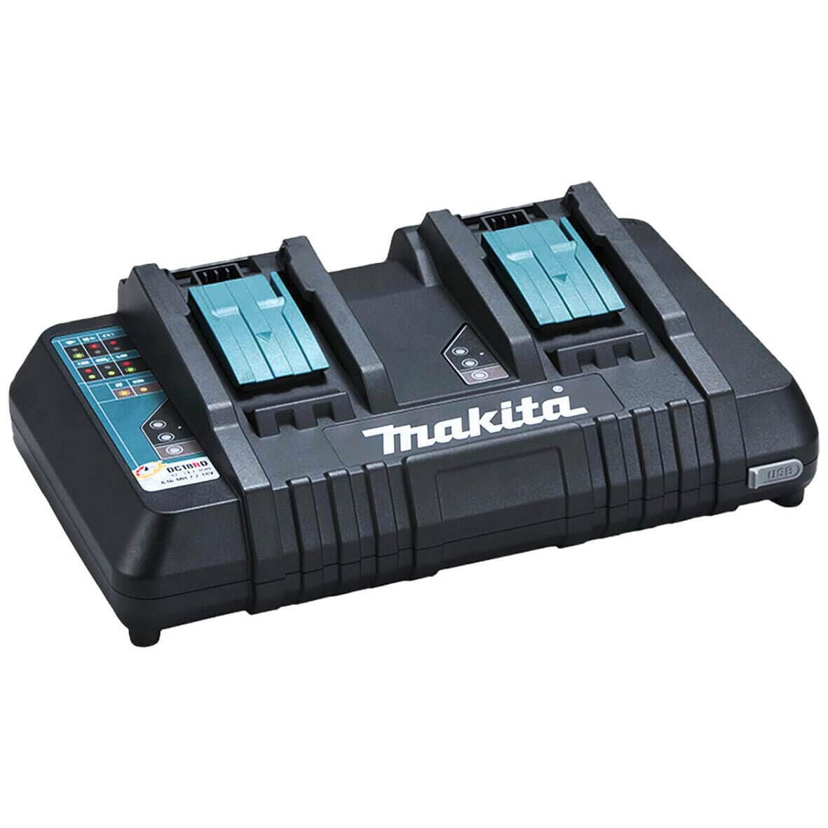 Makita 18V Dual Fast Charger and 5.0ah Battery Combo Set Genuine