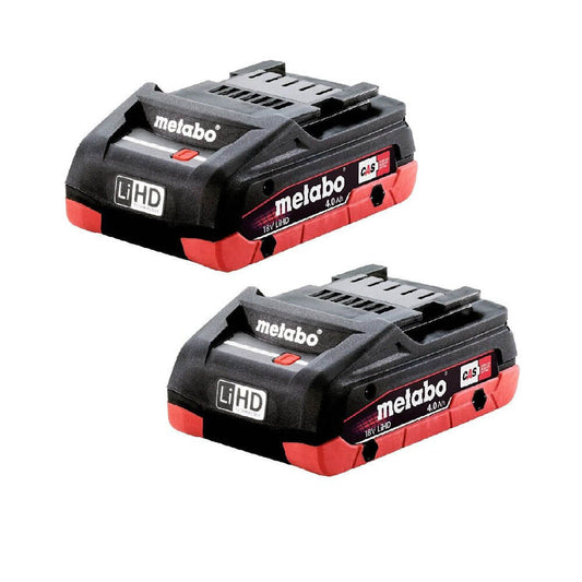 Metabo 18V LiHD 4Ah Battery Twin Pack - AU32102400