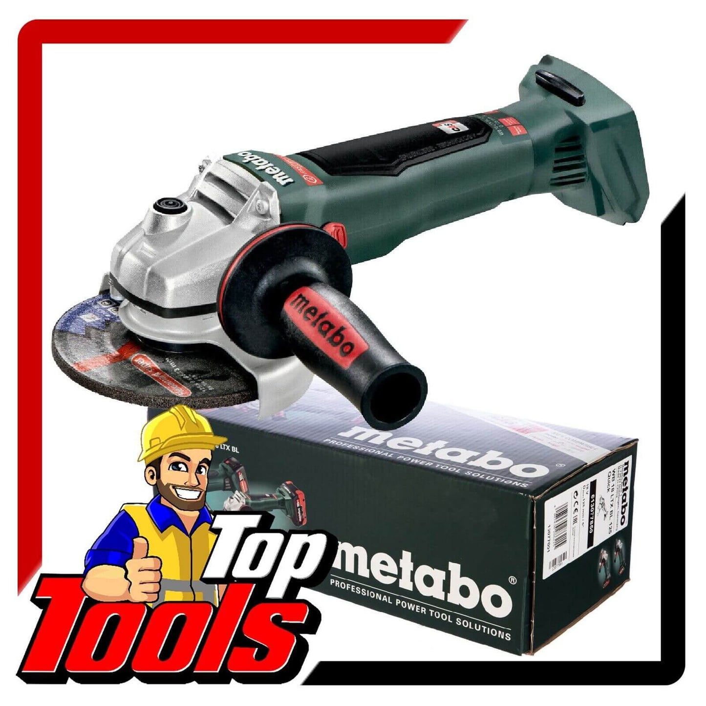 Metabo 18V Li-Ion Brushless Angle Grinder 125mm 5" WB 18 LTX BL 125 Quick SKIN