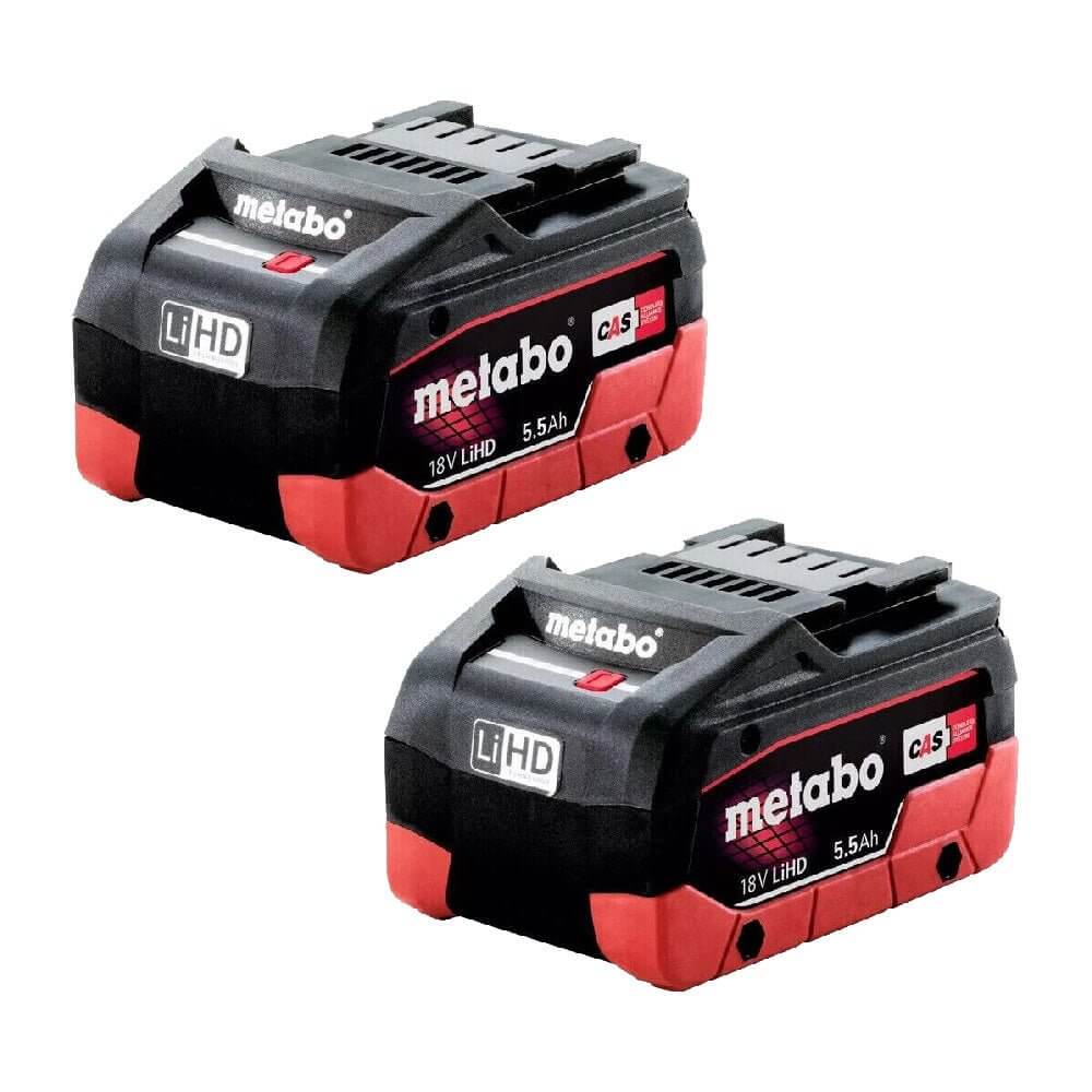 Metabo 18V CAS LIHD 5.5Ah Battery 2-Pack 625368000