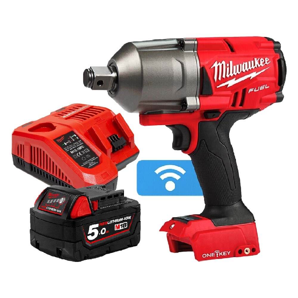 Milwaukee 18V Li-Ion 3/4" Impact Wrench High Torque Friction Ring 5.0ah Battery Kit