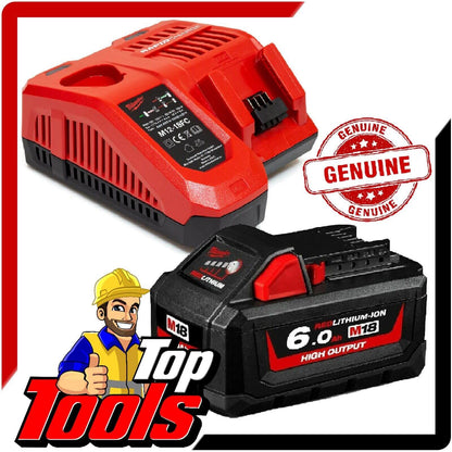 Buy Milwaukee 18V 6.0Ah Battery & Charger Set