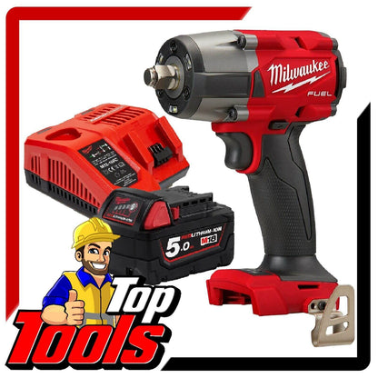 Milwaukee 18V Impact Wrench Kit 5.0Ah Battery