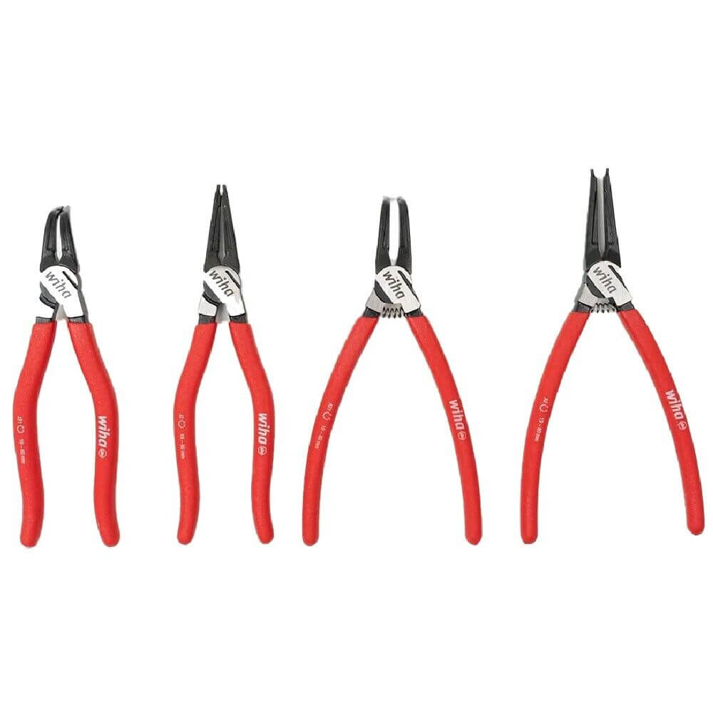 Wiha 4 Piece Circlip Plier Internal External Straight 90-degree Set