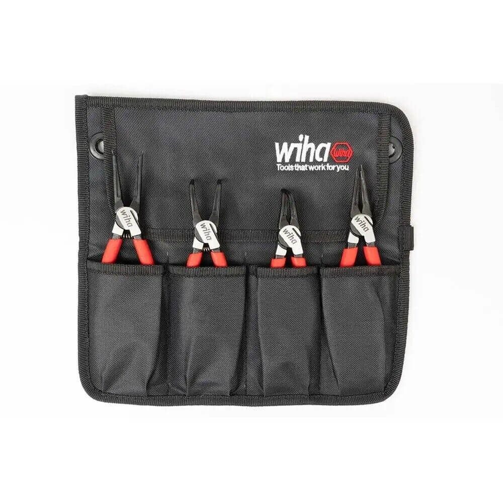 Wiha 4 Piece Circlip Plier Internal External Straight 90-degree Set